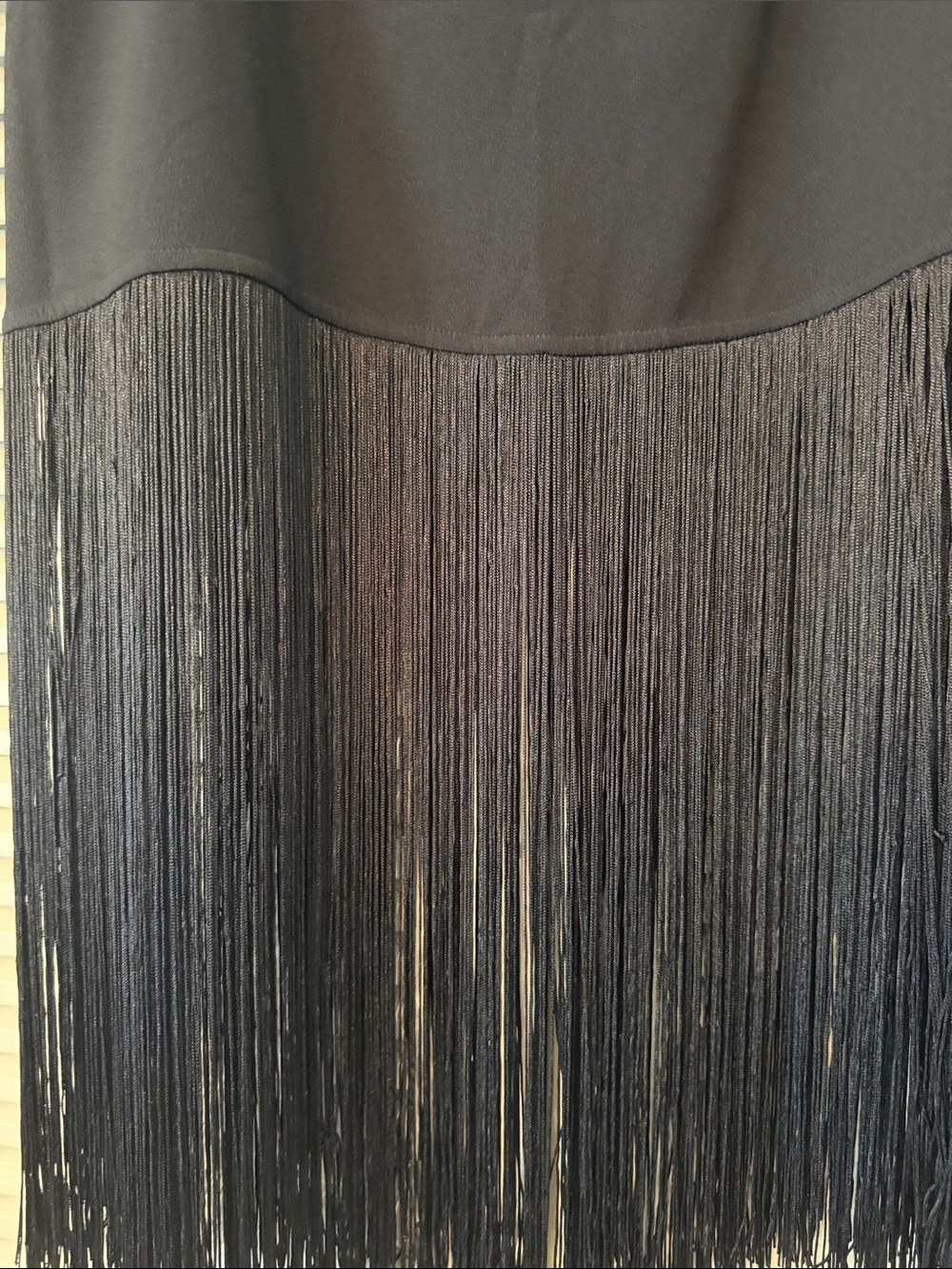 Abercrombie & Fitch Black Fringe Midi Skirt - Picture 3 of 4